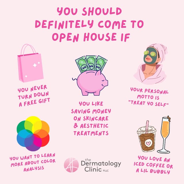 ✨ If any of these sound like you, you definitely need to come to our Open House! ✨

All of our favor