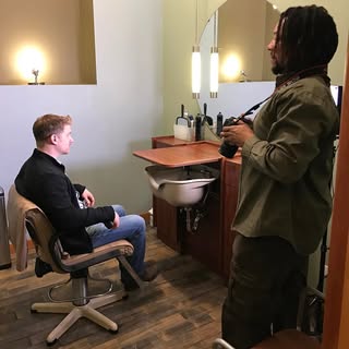#PhotoShoot at #Samson today. Find us on #Yelp ! #Chicago #SamsonInc #HairReplacement #WestTown