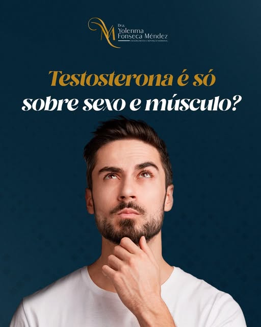 Testosterona não é só sobre sexo ou músculos.
Ela desempenha funções importantes no organismo mascul
