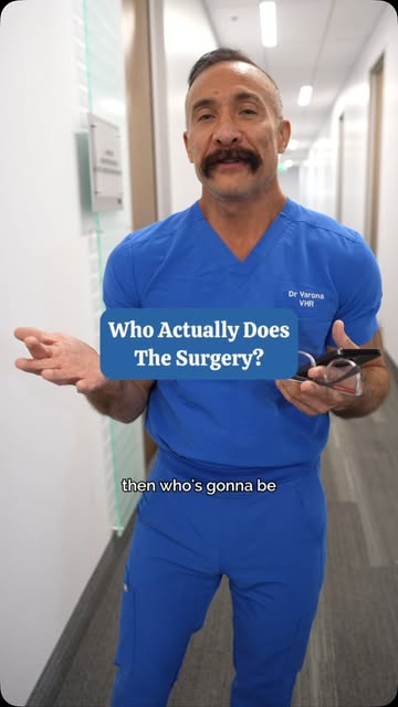 A lot of people don’t realize that in hair transplantation, the surgeon often doesn’t perform the en