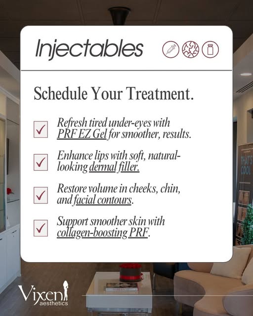Thinking about injectables but not sure where to start?

At Vixen Aesthetics, your treatment plan ca