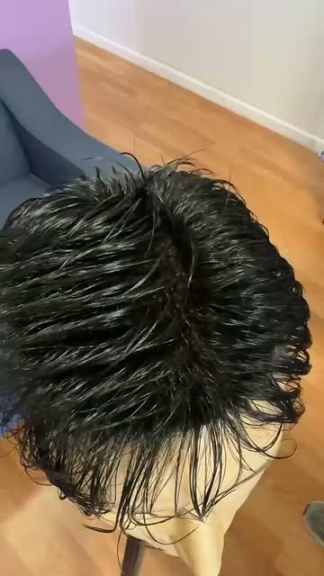 A custom hair system prepared for our client in New York. 🗽

After a live online consultation, we a