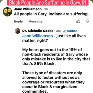 When Black communities suffer, suddenly the focus shifts to everyone else. 🙄