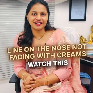 👃 Is the line on your nose not fading even after using multiple creams?

It may not be just a skin 