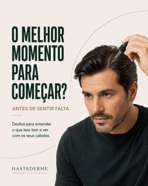 A prevenção da calvície masculina pode começar antes dos primeiros sinais visíveis. 

Quando bem ind