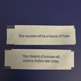 My fortune cookies are usually on point. I got these 2 days in a row 😁😍💪🏻🏆 #workhard #determine