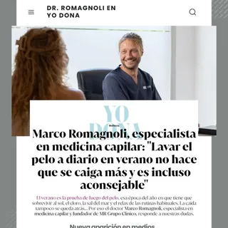 💥 📰 NUEVA APARICIÓN EN MEDIOS: YO DONA

Hoy quiero compartir la última aparición de MR Grupo Clíni