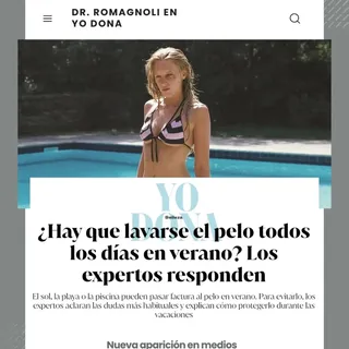 💥 📰 NUEVA APARICIÓN EN MEDIOS: YO DONA

Hoy quiero compartir la última aparición de MR Grupo Clíni