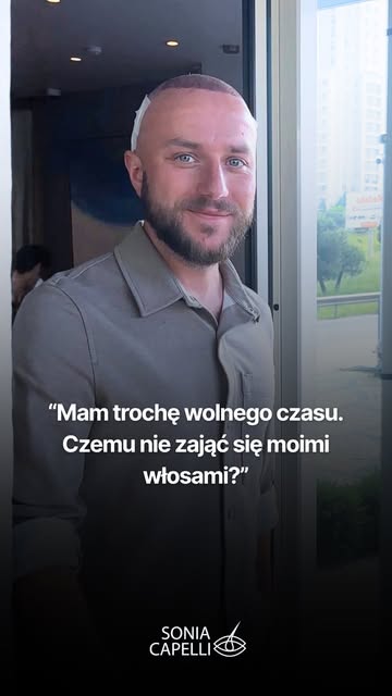 Emil zdecydował się na przeszczep włosów bardzo spontanicznie, choć temat długo chodził mu po głowie