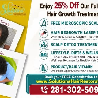 Enjoy 25% Off Our Full Scalp Detox
Hair Growth Treatment Package!
FREE MICROSCOPIC SCALP ANALYSIS
HA