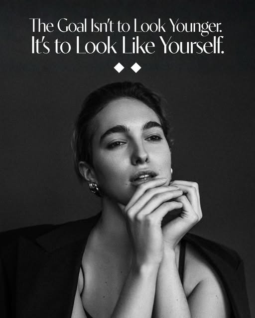 The goal was never to look different. It’s to look like yourself, just well cared for.

It’s the thi