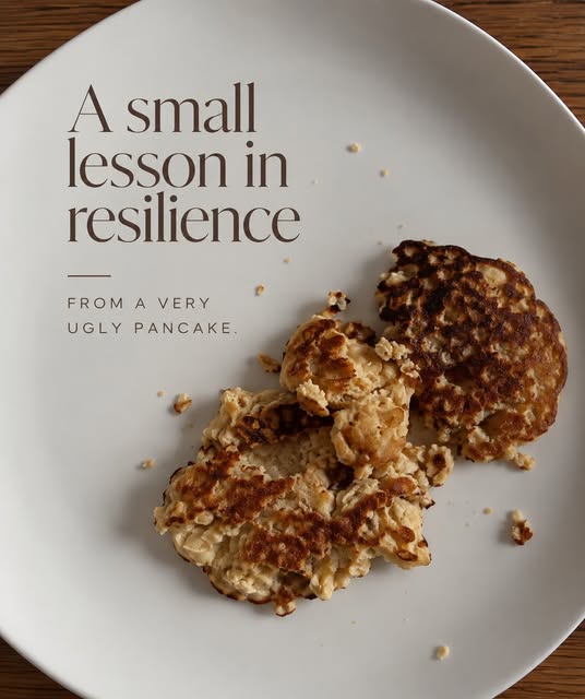 This morning I was scrolling in bed (shame) and came across a protein pancake recipe that somehow go
