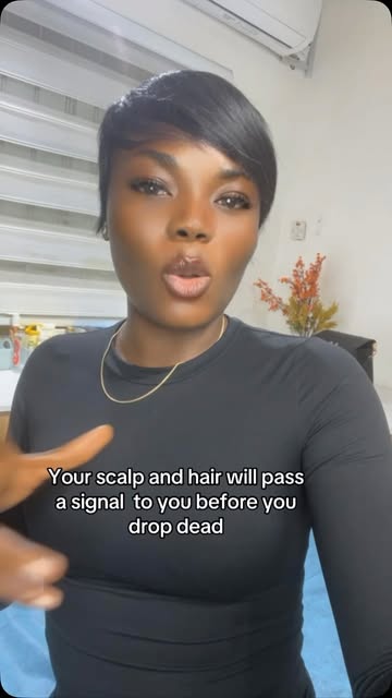 YOUR HAIR AND SCALP MAY WARN YOU BEFORE YOUR BODY BREAKS DOWN.

Yes, I said it.

And before someone 