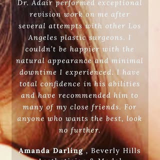 In their own words #plasticsurgery #plasticsurgeon #costmeticsurgery #adairmd.com