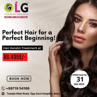 Transform your hair and boost your confidence with our expert keratin treatment! 💇‍♀️💇‍♂️

👉 ₹4,9