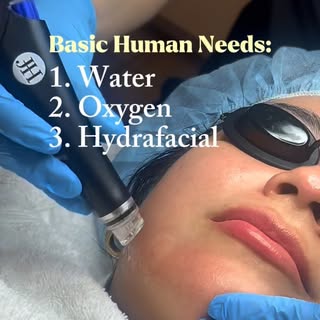 Basic human needs, updated for 2026 😅💧

1️⃣ Water 2️⃣ Oxygen 3️⃣ HydraFacial

Some things just are