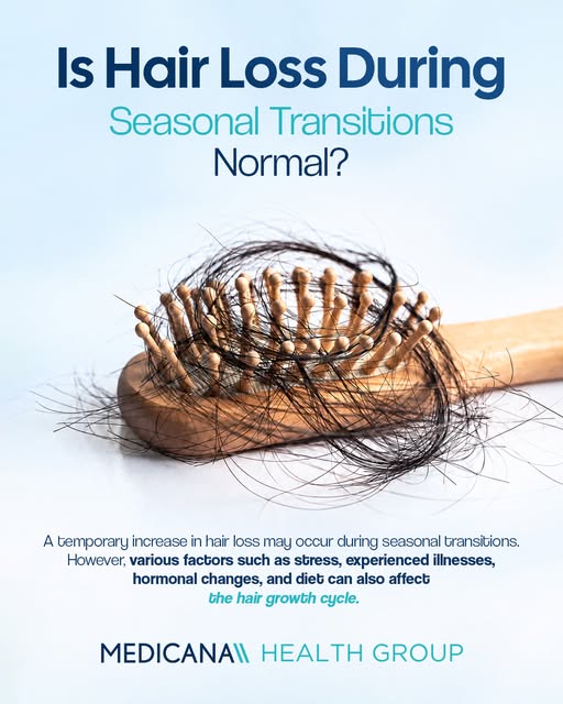 Hair loss may not be related only to seasonal transitions. 🍂 

Intense stress, recent illnesses, ho