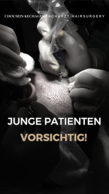 **Haartransplantation bei jungen Patienten – warum man besonders vorsichtig planen muss**

„Mit 20 o
