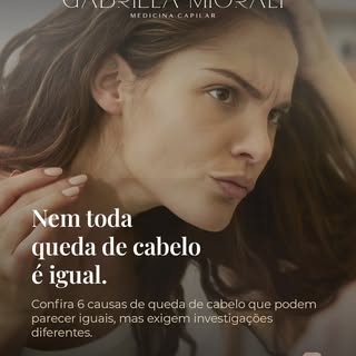 Nem toda queda de cabelo é genética 🧬 

e assumir isso pode estar atrasando o tratamento correto do