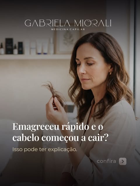 Perdeu peso rápido e notou os fios caindo aos montes? Essa relação é muito comum e tem explicação cl