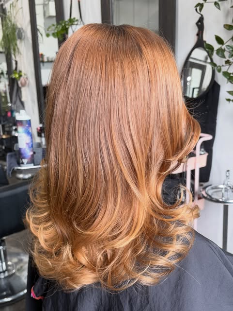 Layers & bouncy blowout 🧡