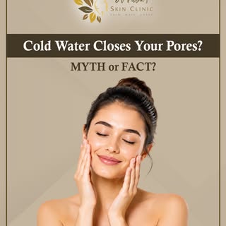 🧊 Cold Water Closes Your Pores? MYTH! ❌

If you’ve been splashing cold water on your face to “close