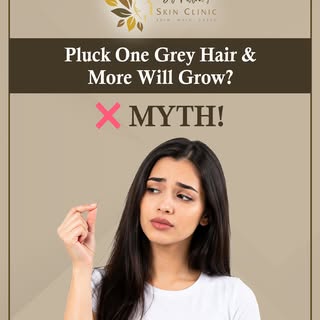 ❌ Pluck One Grey Hair & More Will Grow? MYTH!

Found a grey hair? Don’t panic—and don’t believe the 