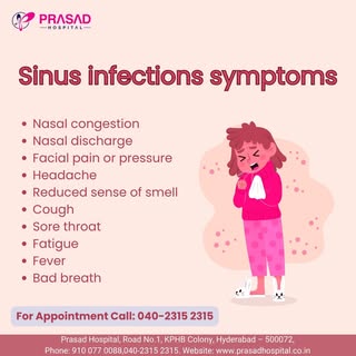 Sinus infections, also known as sinusitis, can cause a range of symptoms. These symptoms can vary de