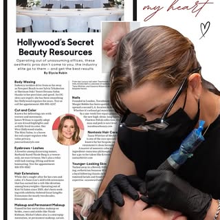 What a treat for my heart ♥️ My little studio @beverlyhillsink and I were featured in this month’s @