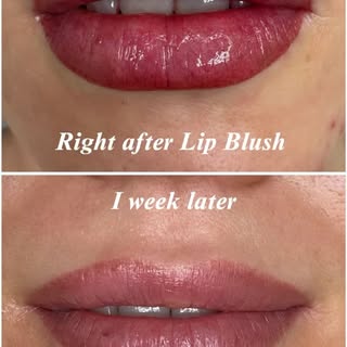 ✨ One of the biggest misconceptions about lip blush…

We’re so used to seeing photos immediately aft