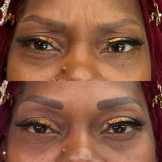 Touch up of someone else’s work - client wanted them thicker and bolder 😍 

#permanentmakeupartist 
