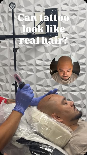 Can tattoo actually look like real hair?! Yes of course but it is highly advised to get it done by a