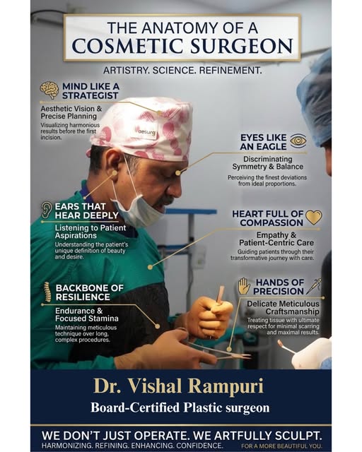 Artistry science and refinement. The anatomy of a cosmetic surgeon goes beyond the operating table. 