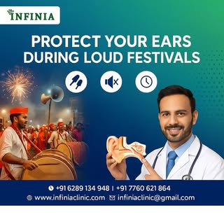 "📝 Caption:
Festivals bring joy 🎉 but also high decibels that can harm your ears.
✔️ Use earplugs
