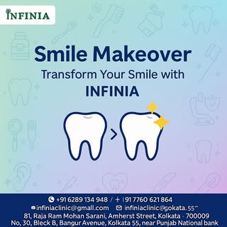 "Your smile is your confidence! At INFINIA Clinic, we specialize in advanced smile makeover treatmen