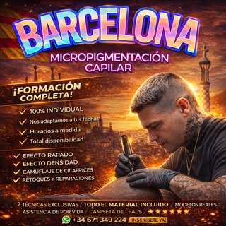 ¡FORMACIÓN VIP E INDIVIDUAL DE MICROPIGMENTACIÓN CAPILAR! 🤩🔥🏴‍☠️ 
🎁 CURSO HIGIÉNICO SANITARIO DE
