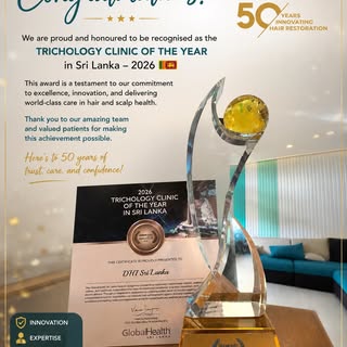“Trichology clinic of the Year in Sri Lanka” 🇱🇰 for 2026

Take a bow team DHI SRI LANKA