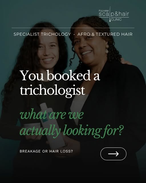 A trichologist isn’t a specialist hairdresser, and good trichology isn’t about diagnosing you from a