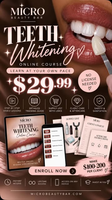 ONLINE COURSE SALE ✨

Ready to learn a new income generating skill 💎🦷 

Learn at your own pace fro