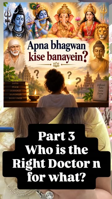 Who is the RIGHT #DOCTOR for what? Apna bhagwan kise banayein part 3. #nikkybawamedisalon