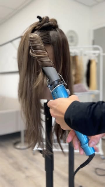 One of my favorite parts of custom coloring hair toppers is when I get to put the finishing touches 
