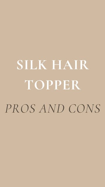 Pros and cons of a silk top hair topper⁠
⁠
Pros⁠
-Very comfortable cap. Comb in front and a stretchy
