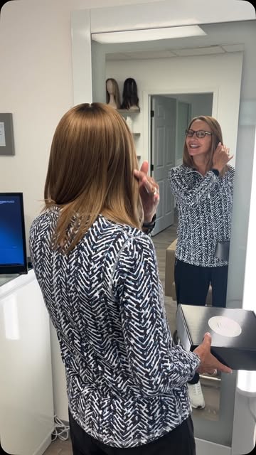 The best part of any hair topper appointment is finally seeing it finished! Cut, styled, and blended