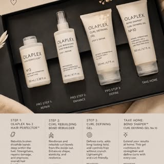 For Limited Time Only!✨

Introducing our Olaplex Curl Treatment—designed to strengthen, repair, and 