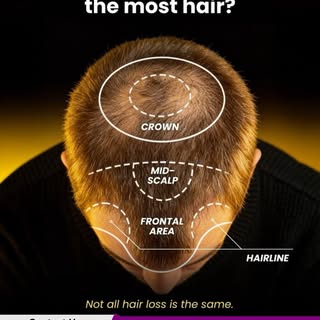 Hair loss does not always start the same way. Some people notice thinning at the hairline, others in