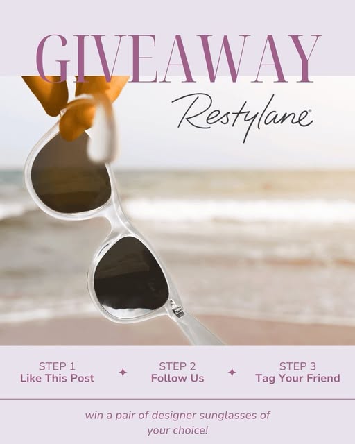 SUNGLASSES GIVEAWAY 😎

We've teamed up with @galderma and @restylaneusa to upgrade your accessory g