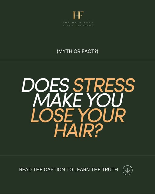 Does stress make you lose your hair? 👀 

It can. Prolonged periods of stress can trigger a type of 