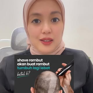Shave rambut buat rambut tumbuh lebih lebat? 🤔

Kalau rambut gugur disebabkan male pattern baldness
