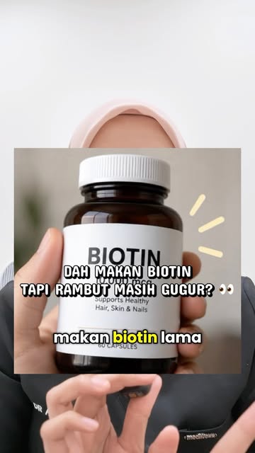 Dah makan biotin, tapi rambut masih menipis? 👀

Not all hair loss is caused by biotin deficiency — 