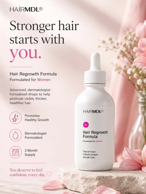 Give your hair the support it deserves. 🌿 HAIRMDL for stronger-looking, healthier hair.

#hairloss 